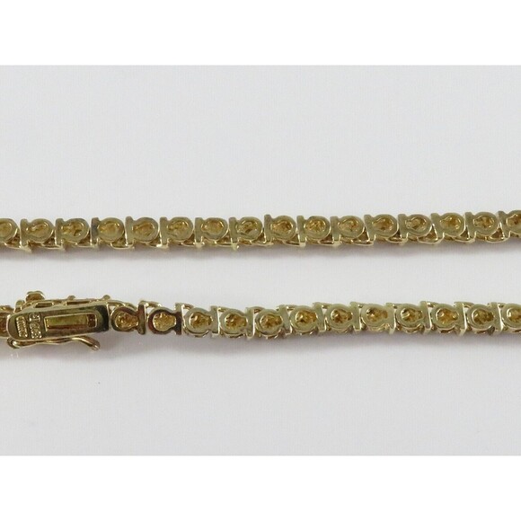 18" TL Sterling Silver Box Link Gilded Gold & Etched Metal Necklace Heavy - Picture 12 of 15